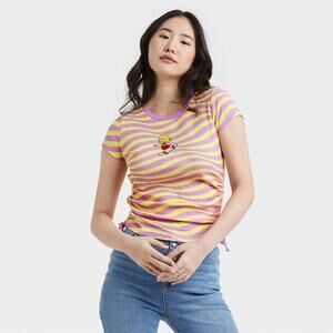 The Simpsons Lisa Synched Groovy Stripes Baby Short Sleeve Shirt